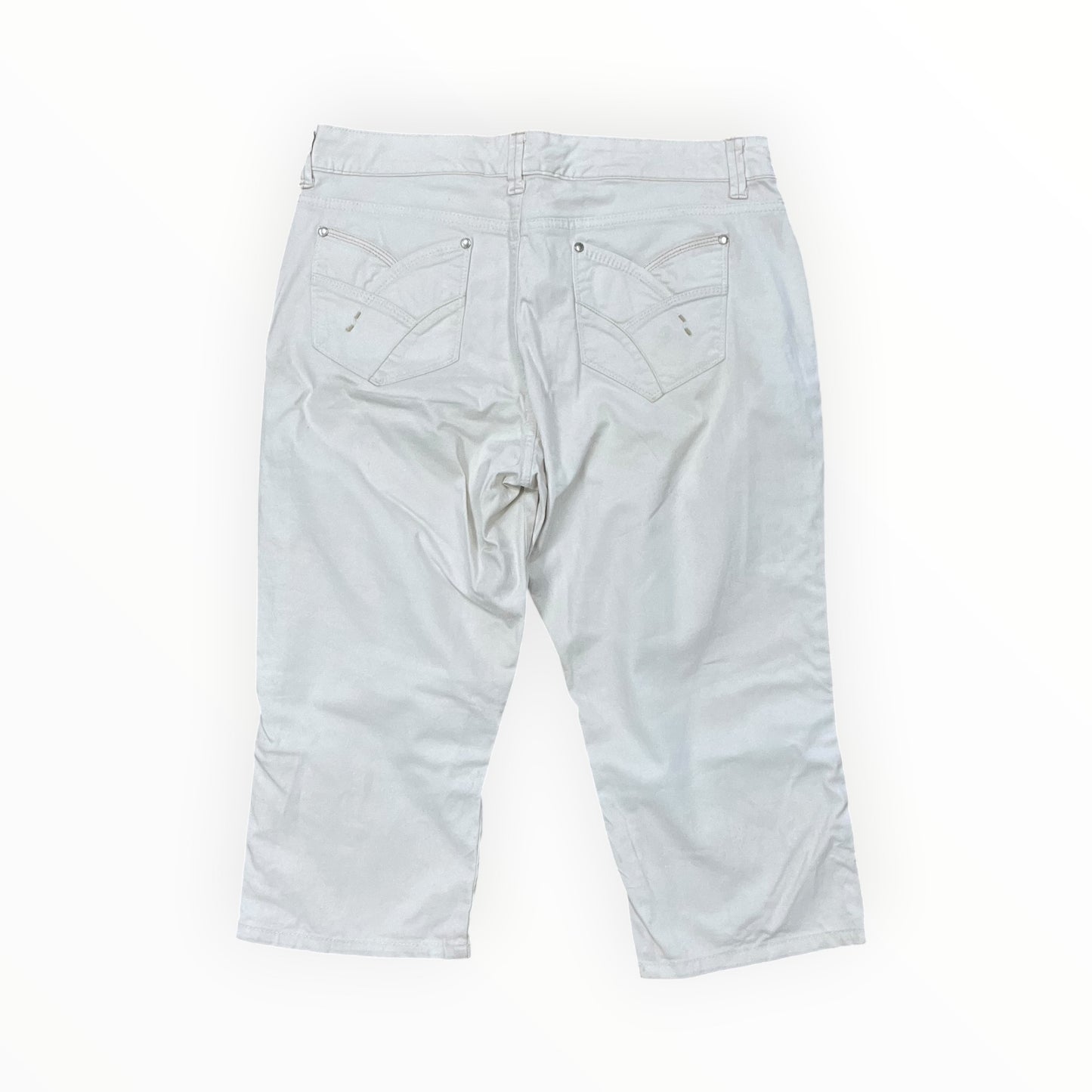 Pants Cropped By Gloria Vanderbilt In Cream, Size:10