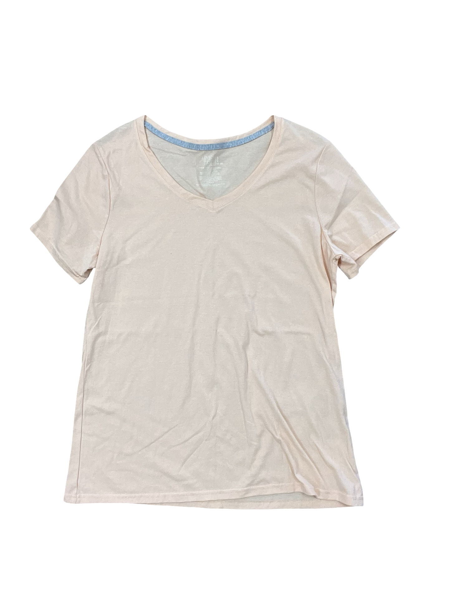 Top Ss Basic By Time And Tru In Orange, Size:L