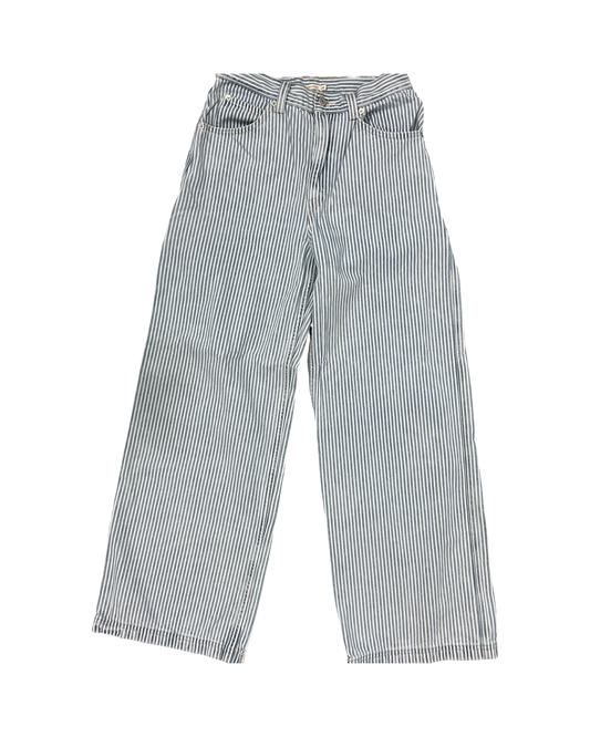 Jeans Wide Leg By Levis In Blue & White, Size:6