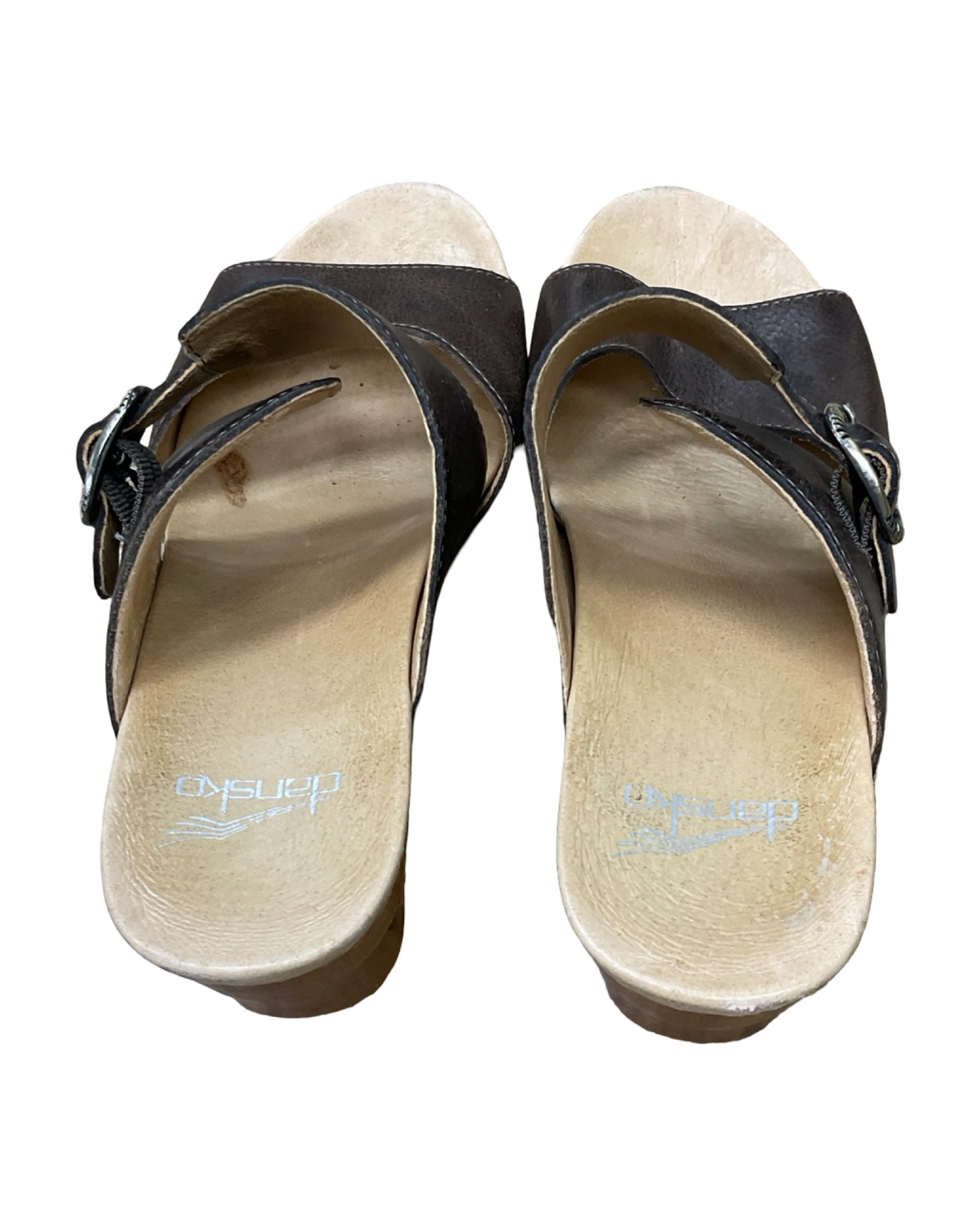 Sandals Heels Wedge By Dansko In Brown, Size:7.5