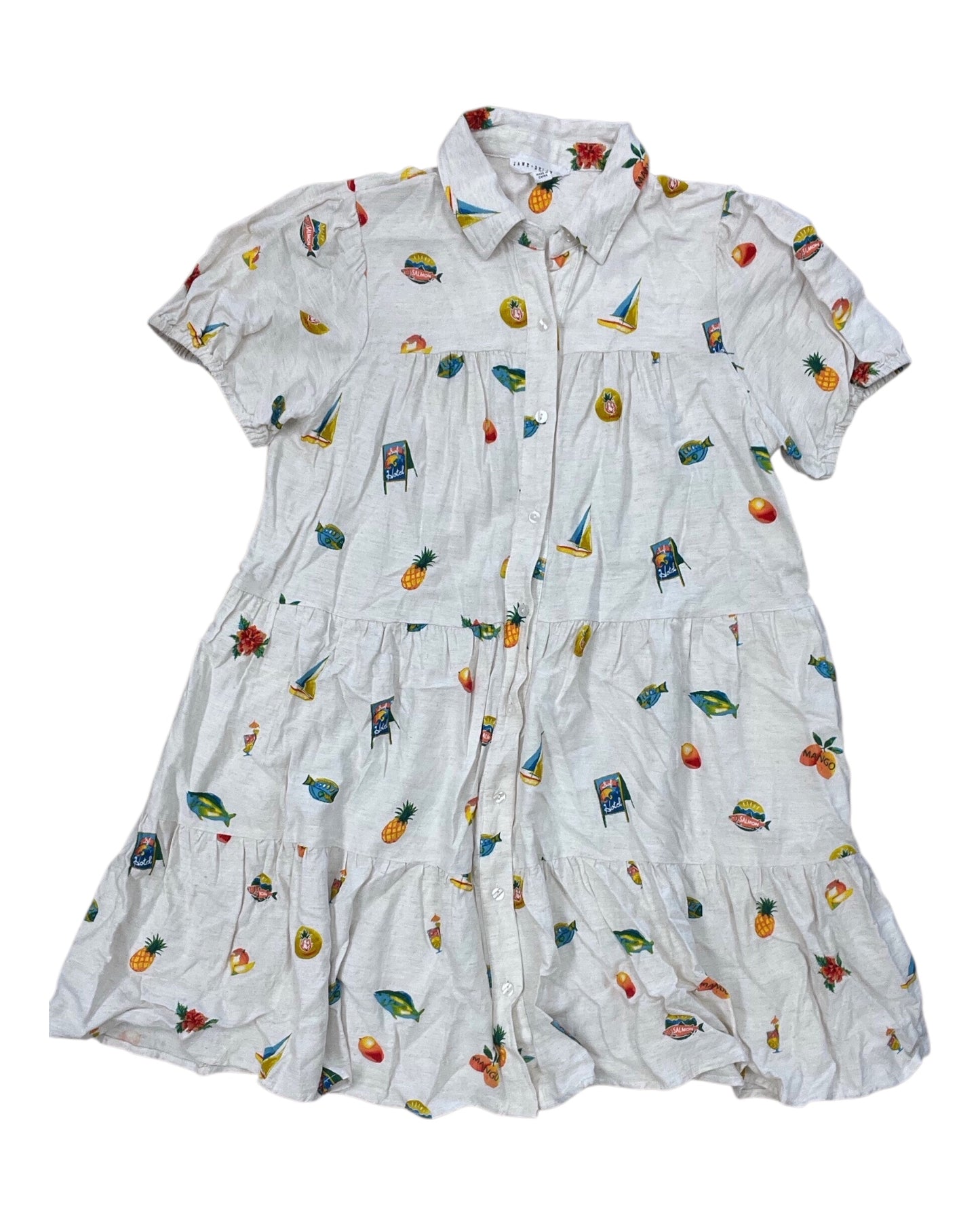 Dress Work By Jane And Delancey In Cream, Size:M