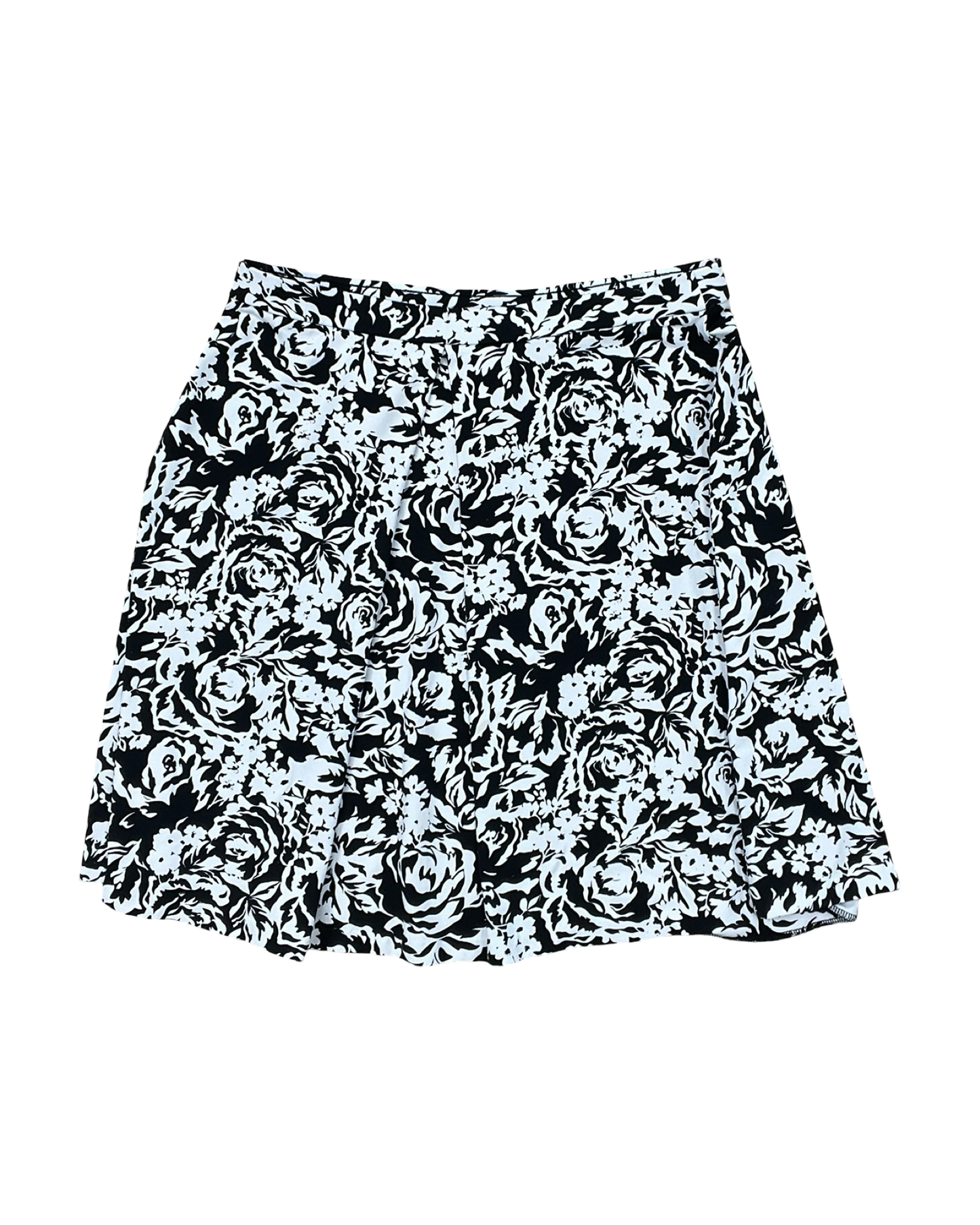 Skirt Midi By Adrienne Vittadini In Black & White, Size:L