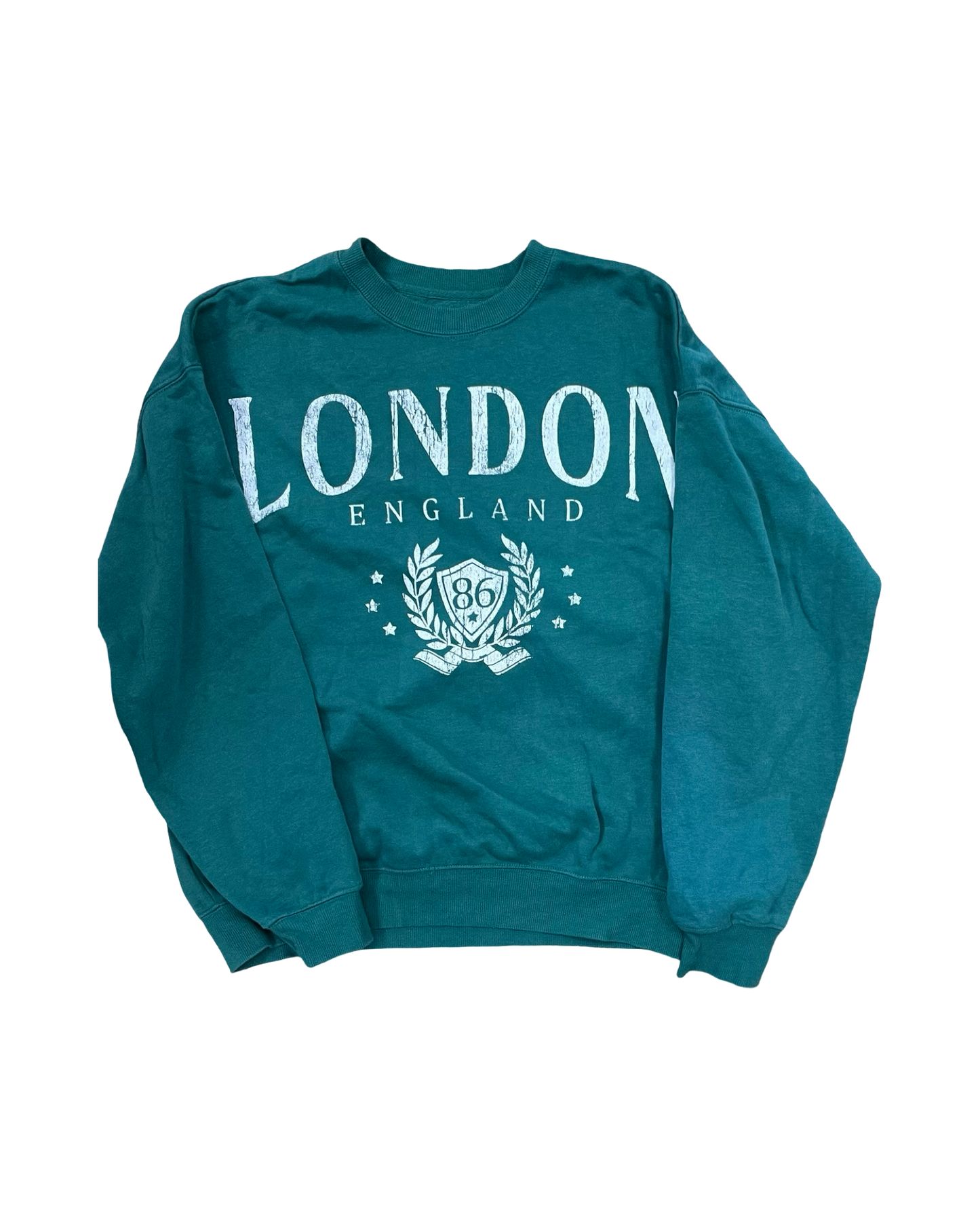 Sweatshirt Collar By Clothes Mentor In Green, Size:S