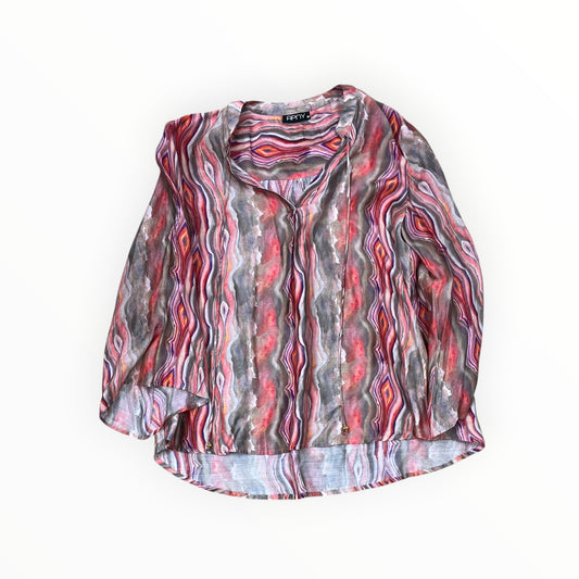 Top 3/4 Sleeve By Clothes Mentor In Multi, Size:M
