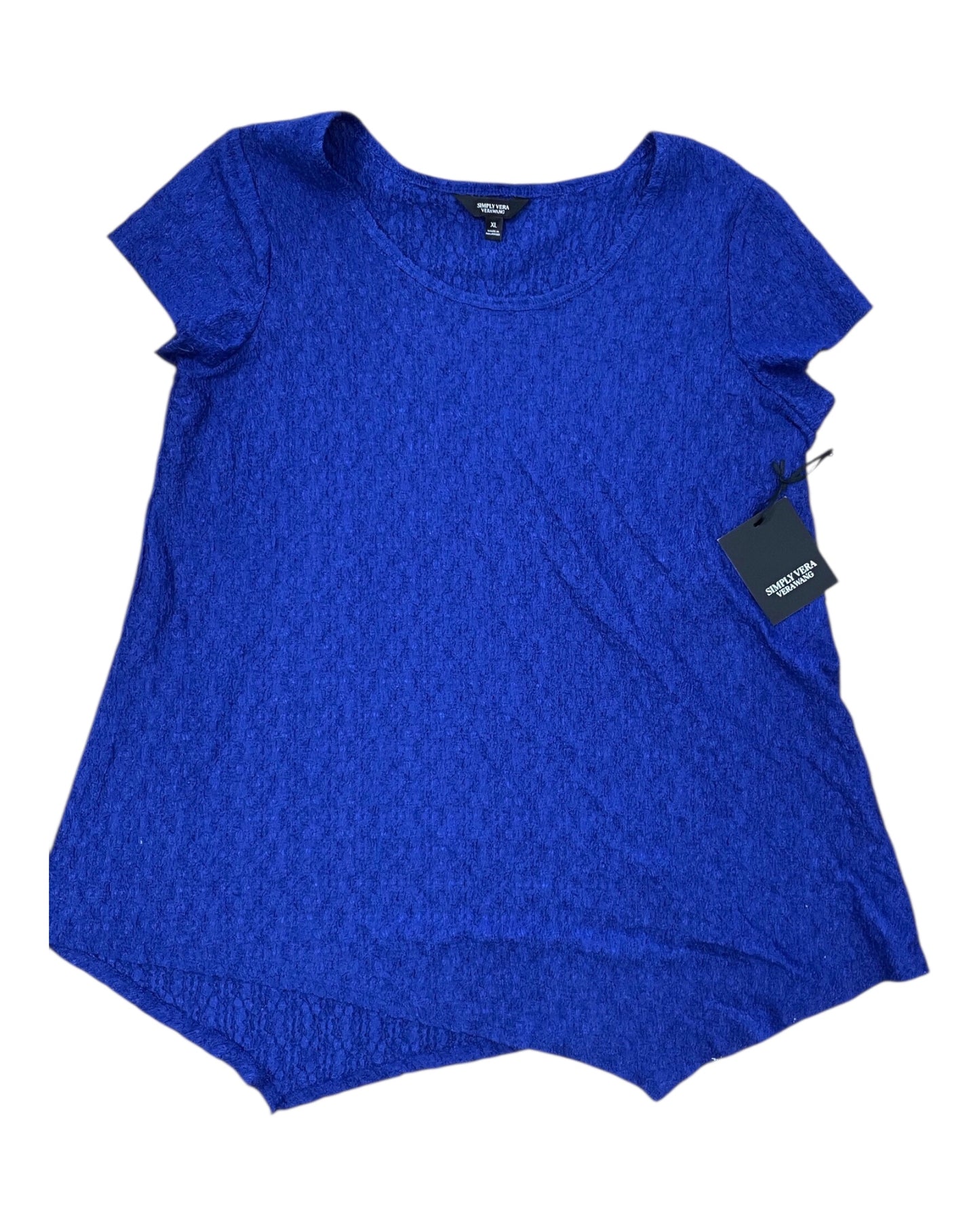 Top Ss By Simply Vera In Blue, Size:Xl