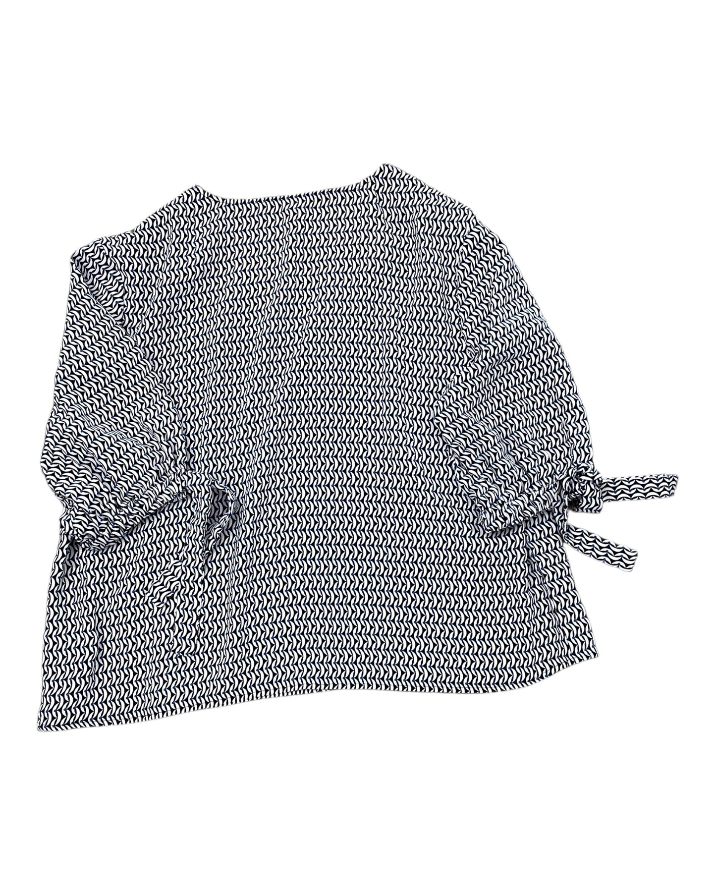 Top Ls By Worthington In Black & Blue, Size:Xl