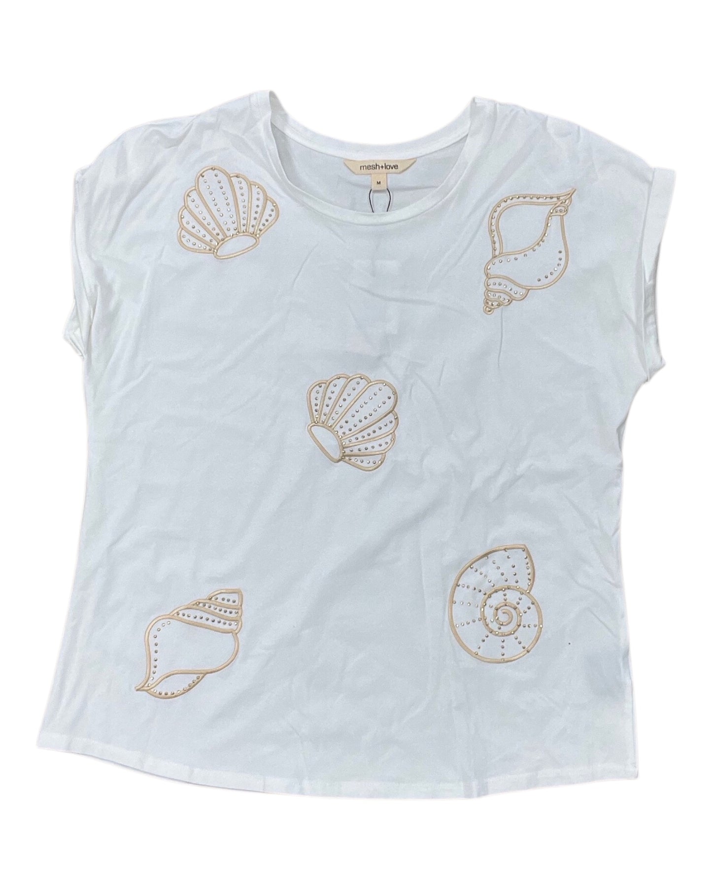 Top Ss By Clothes Mentor In White, Size:M