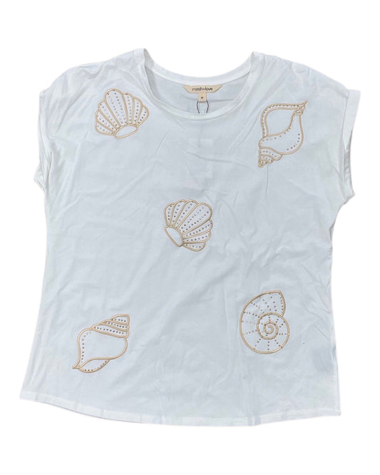 Top Ss By Clothes Mentor In White, Size:M