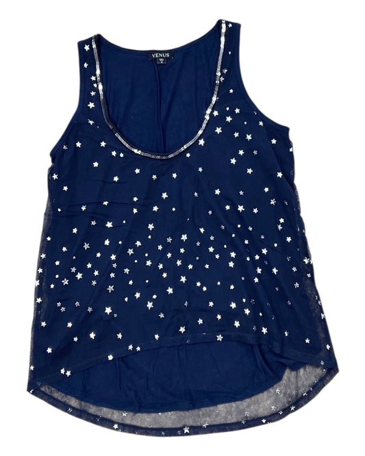 Top Sleeveless By Venus In Navy, Size:S