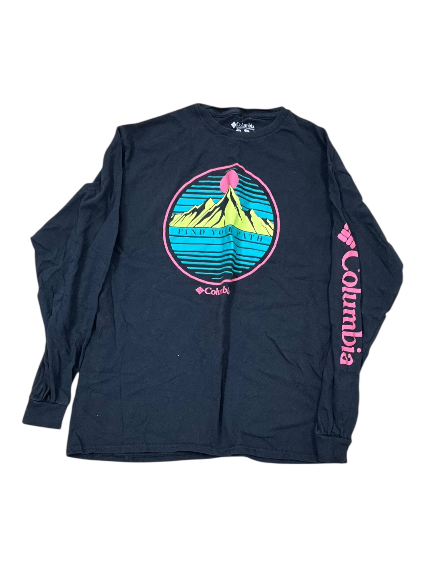 Top Ls By Columbia In Black, Size:L