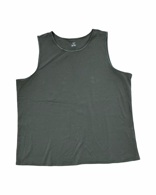 Top Sleeveless By Cj Banks In Green, Size:2X