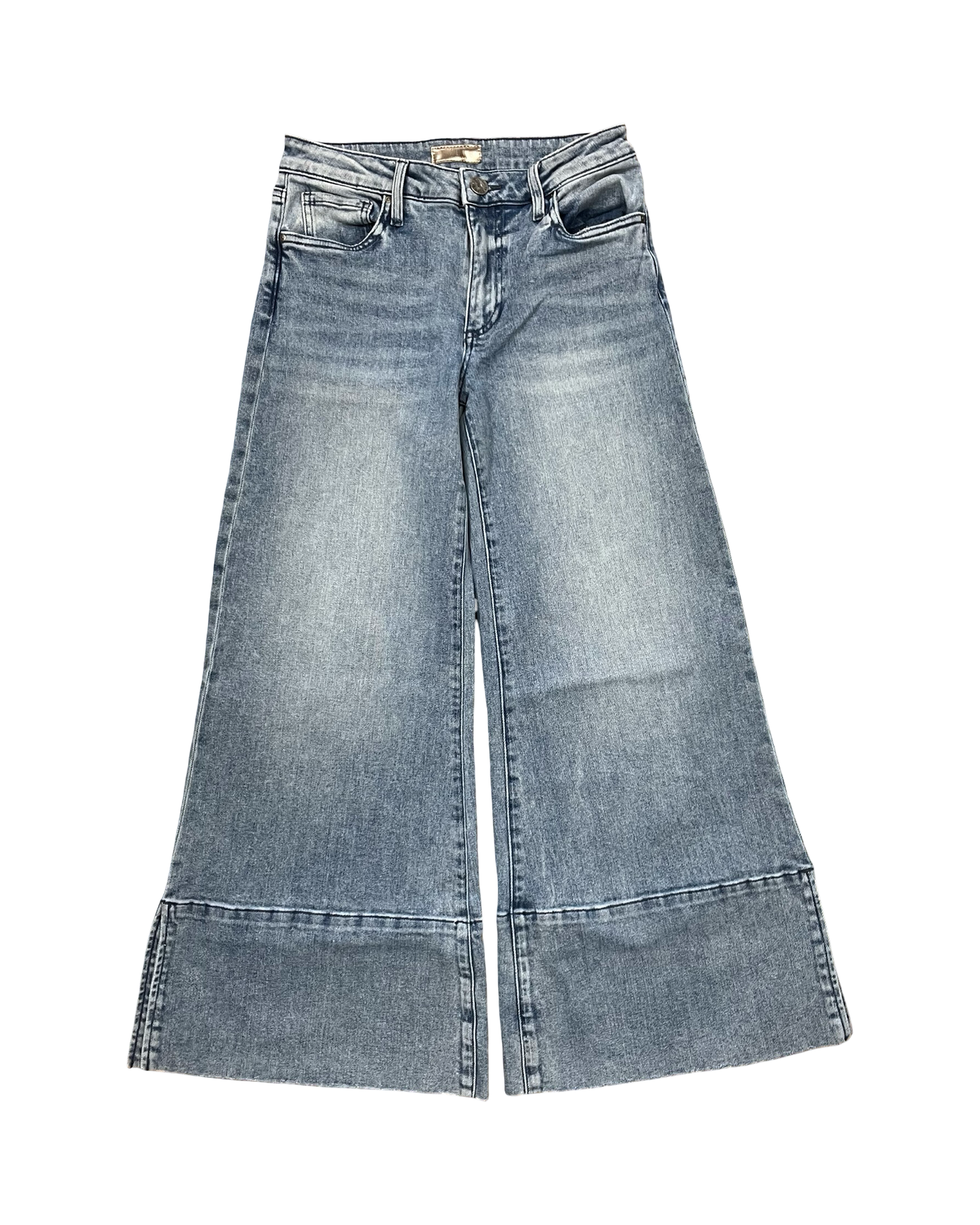 Jeans Wide Leg By Kut In Blue Denim, Size:4