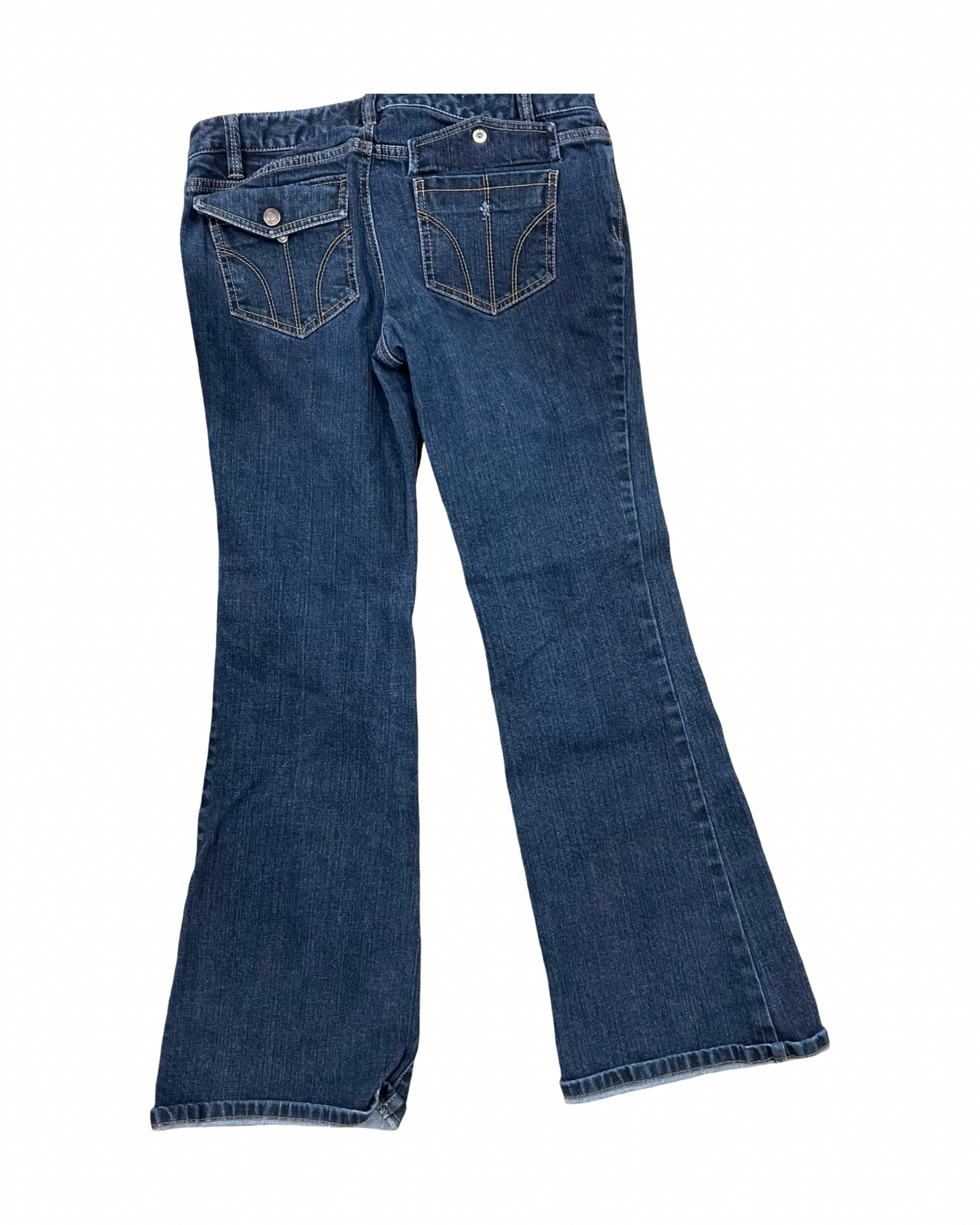 Jeans Flared By Loft In Blue Denim, Size:6