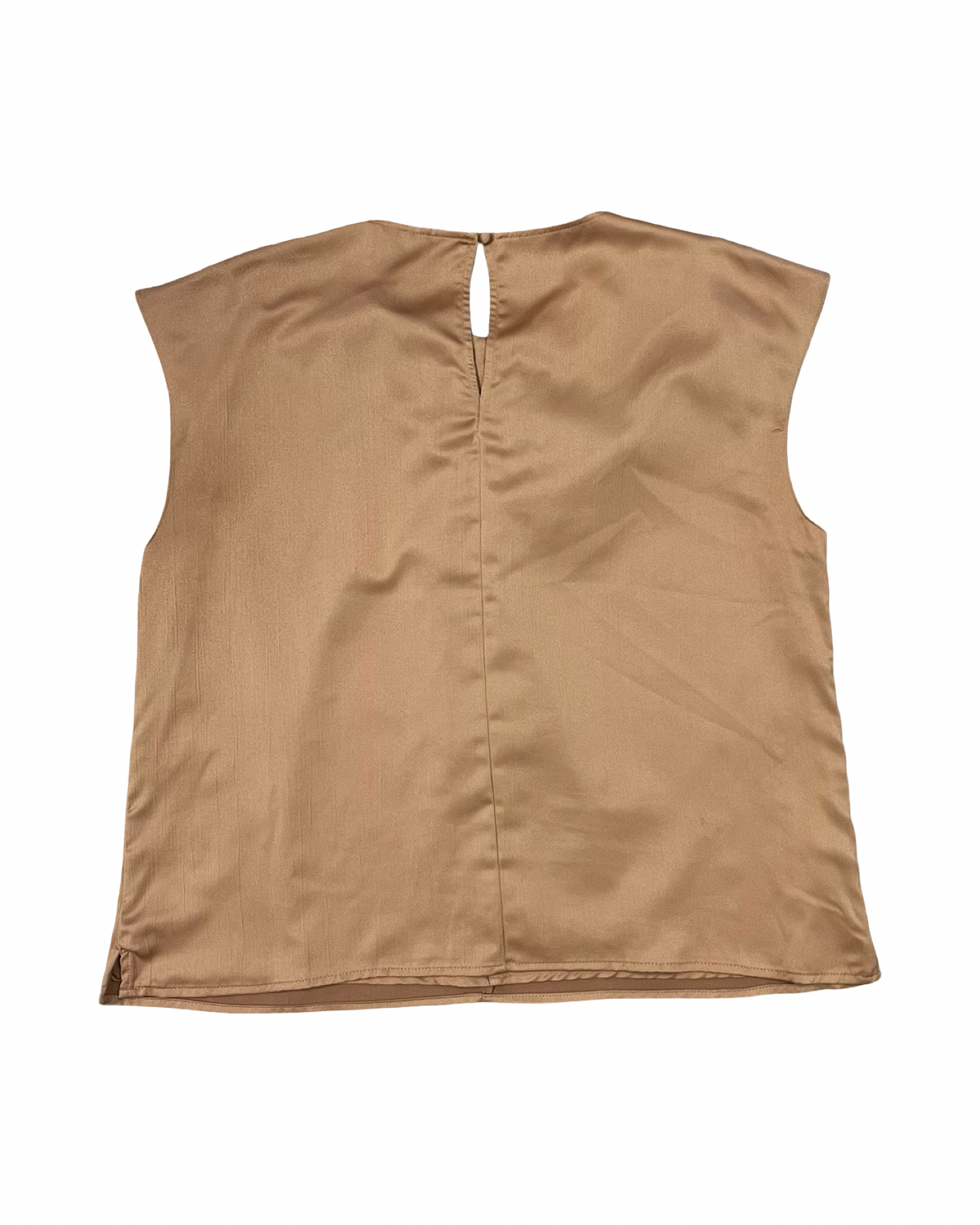 Top Sleeveless By Nine West In Gold, Size:Xl