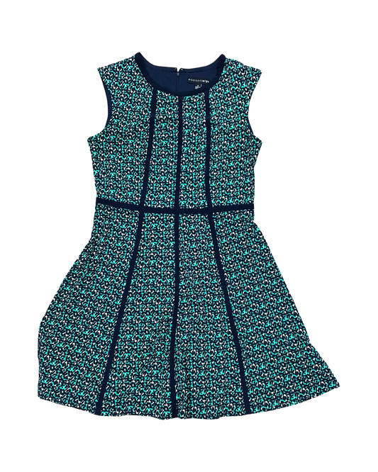 Dress Casual Midi By Madison Leigh In Black & Green, Size:L