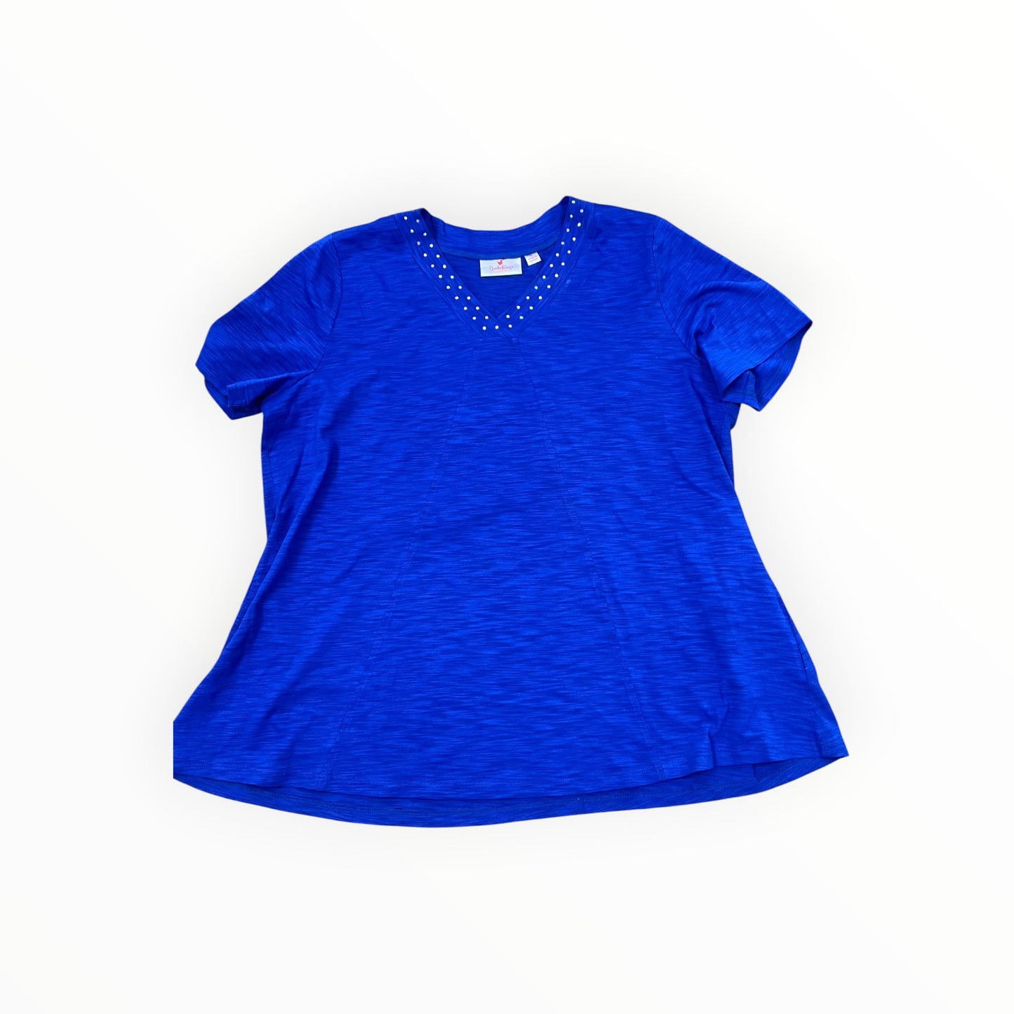Top Ss By Quaker Factory In Blue, Size:Xl