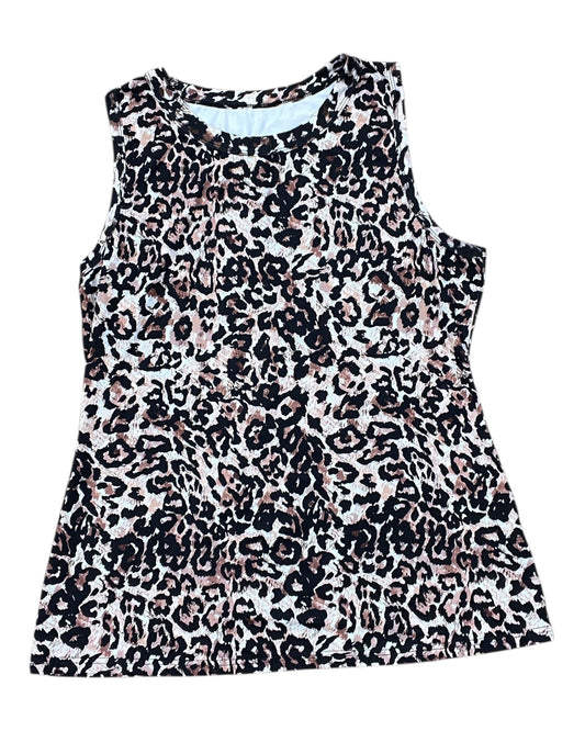 Top Sleeveless By Clothes Mentor In Black & Tan, Size:2X