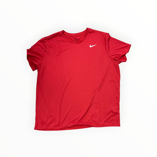 Athletic Top Ss By Nike In Red, Size:1X