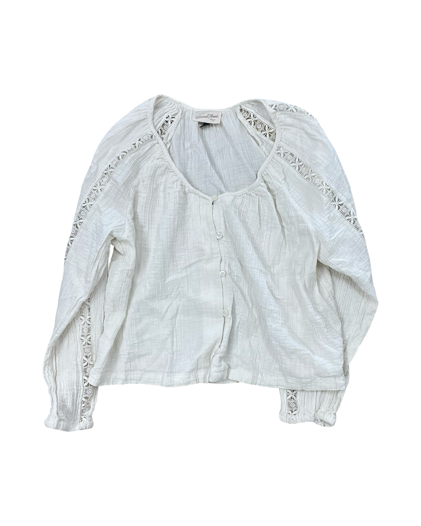 Top Ls By Universal Thread In Cream, Size:L