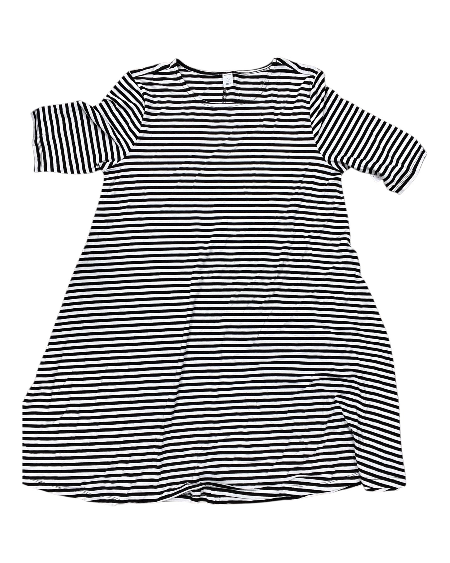 Dress Casual Midi By Old Navy In Black & White, Size:L