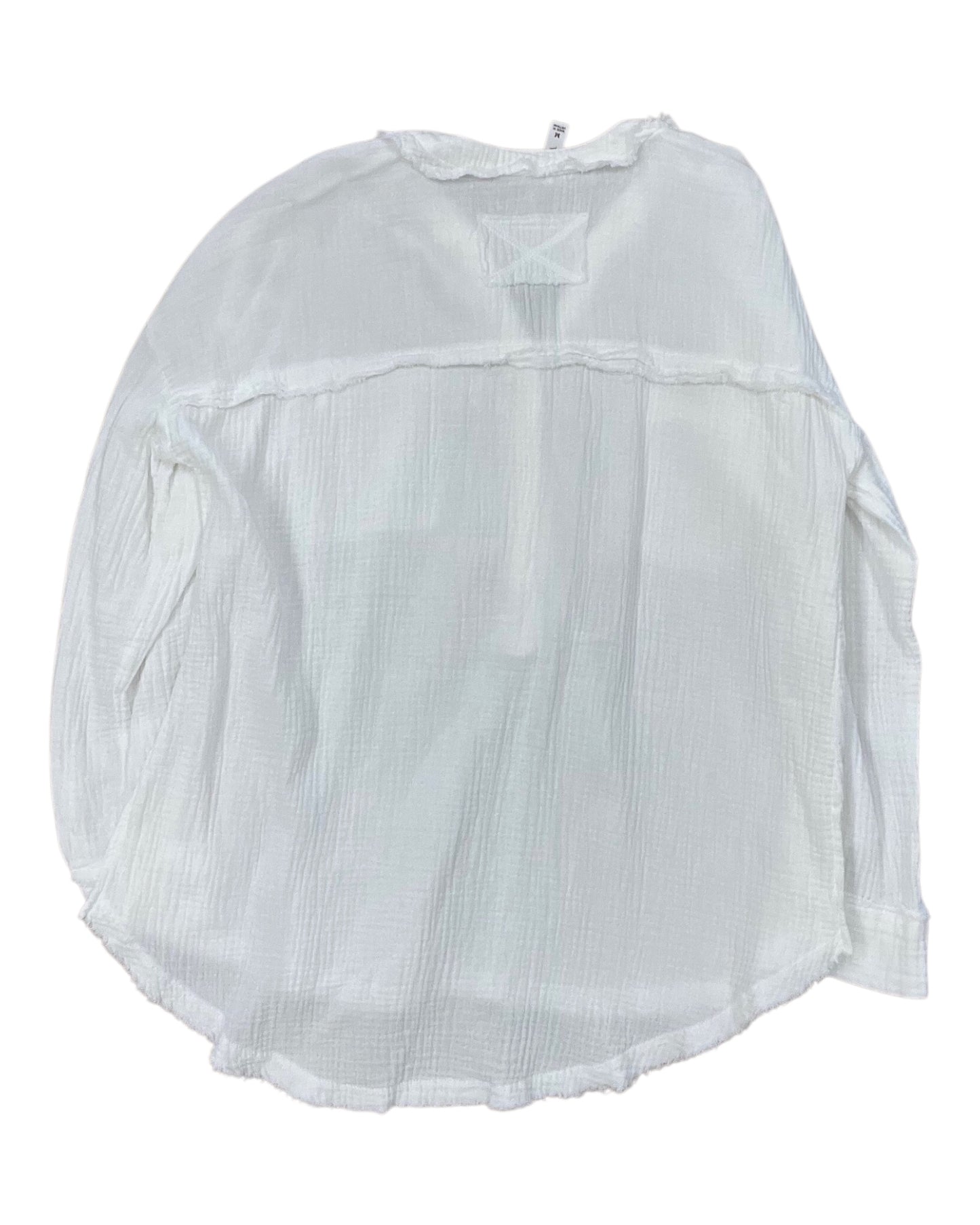 Top Ls By Zenana In White, Size:M
