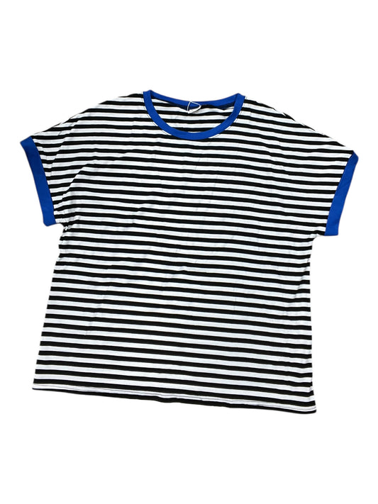 Top Ss By Clothes Mentor In Black & White, Size:1X