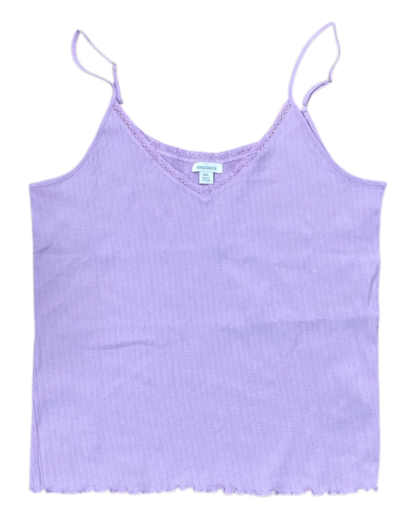 Top Cami By Sundance In Purple, Size:1X