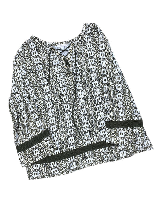 Top Ls By Westport In Green & White, Size:2X