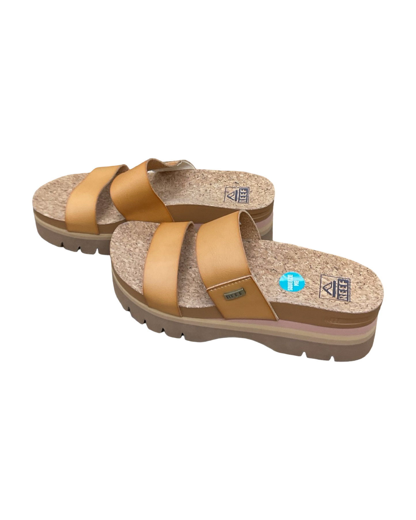 Sandals Heels Platform By Reef In Orange, Size:7.5
