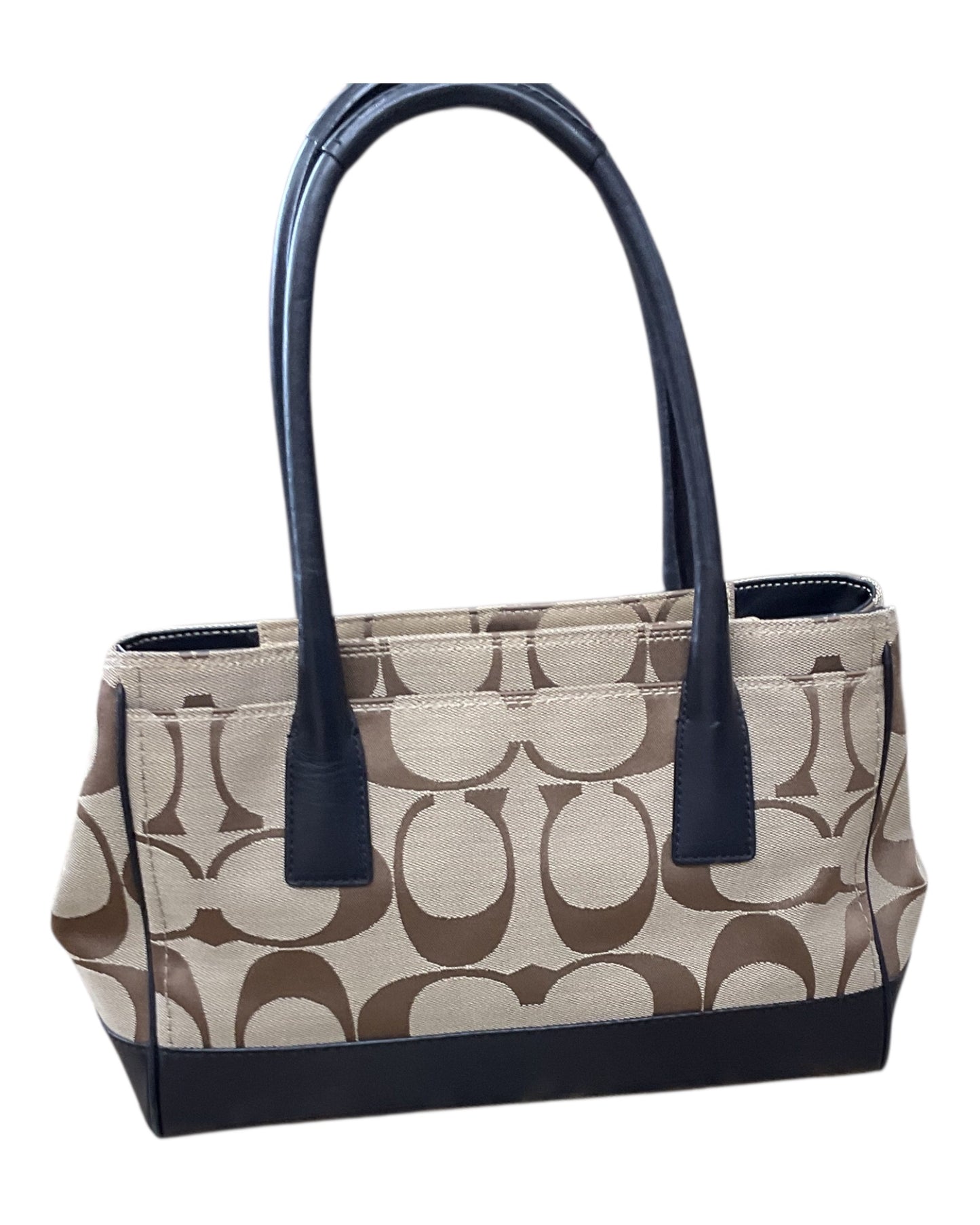 Handbag Designer By Coach In Black, Size:Medium