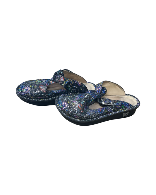 Shoes Flats By Alegria In Black & Blue, Size:6