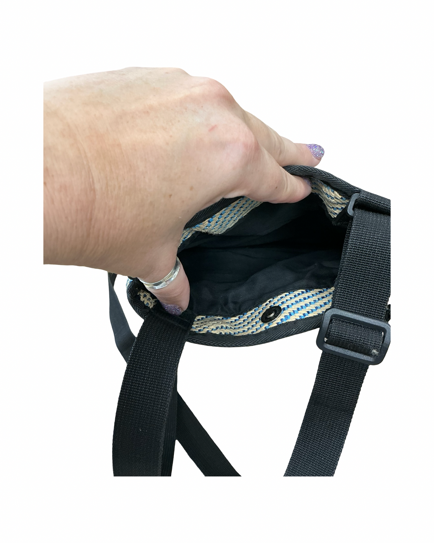 Crossbody By Kavu In Blue & Cream, Size:Medium