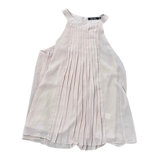 Top Sleeveless By Doe & Rae In Peach, Size:L