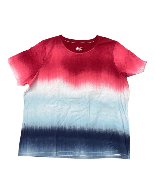 Top Ss By D&Co. In Red & White, Size:Xl
