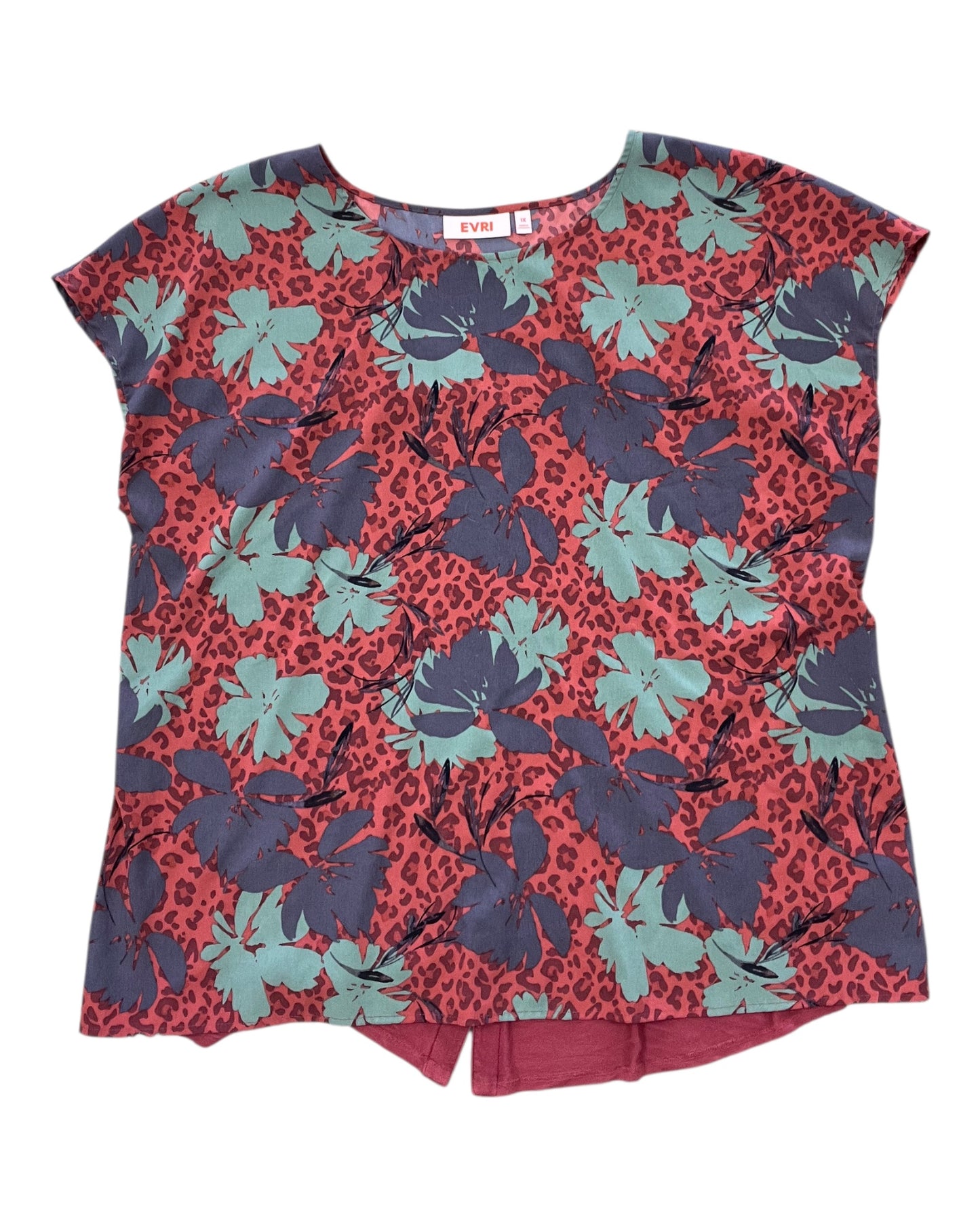 Top Ss By Evri In Red, Size:1X