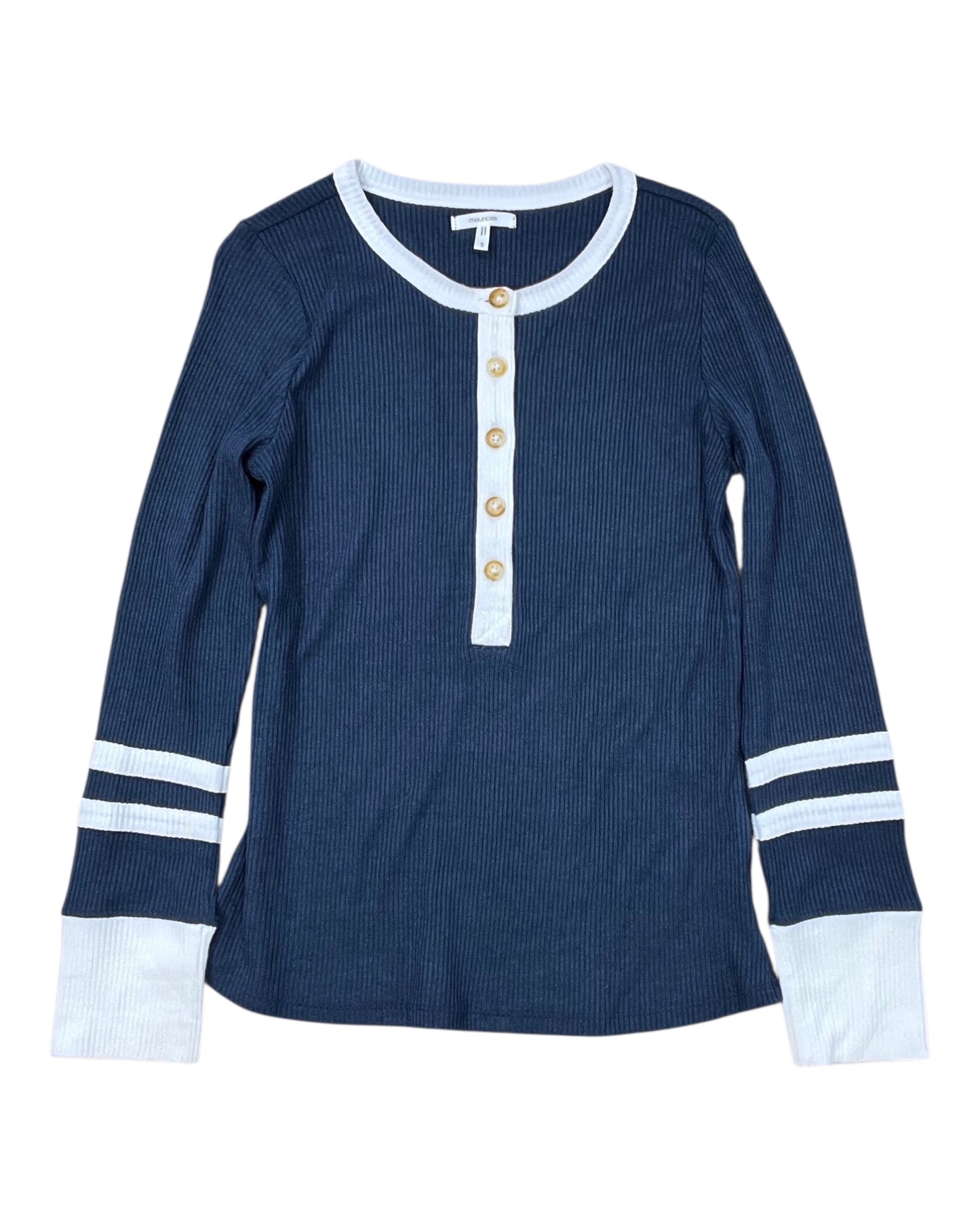 Top Ls By Maurices In Blue & White, Size:S