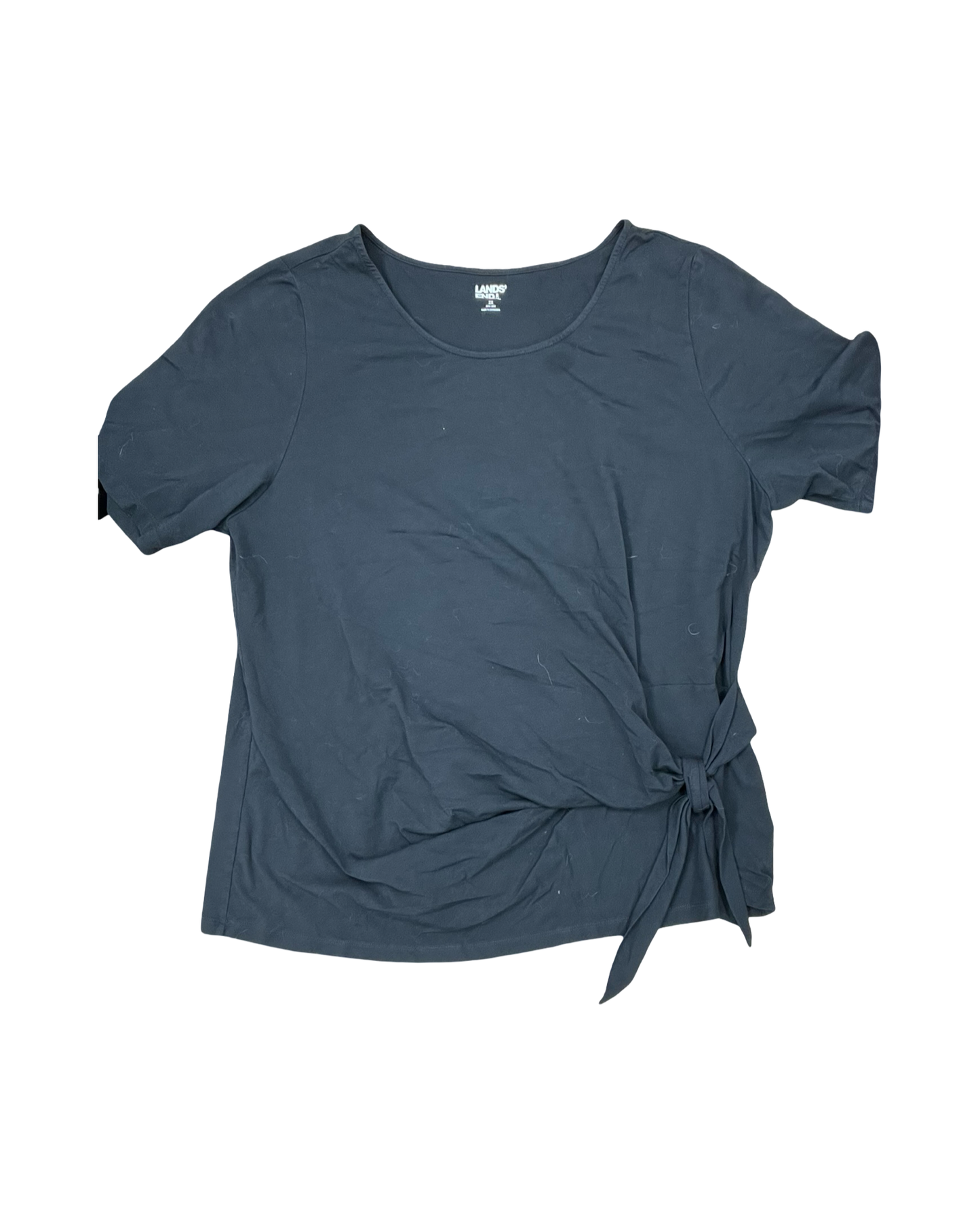 Top Ss By Lands End In Black, Size:2X