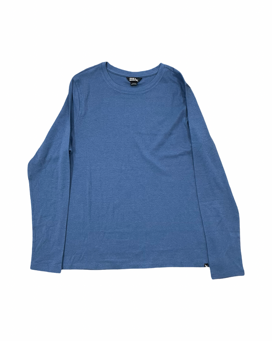 Top Ls Basic By Eddie Bauer In Blue, Size:L