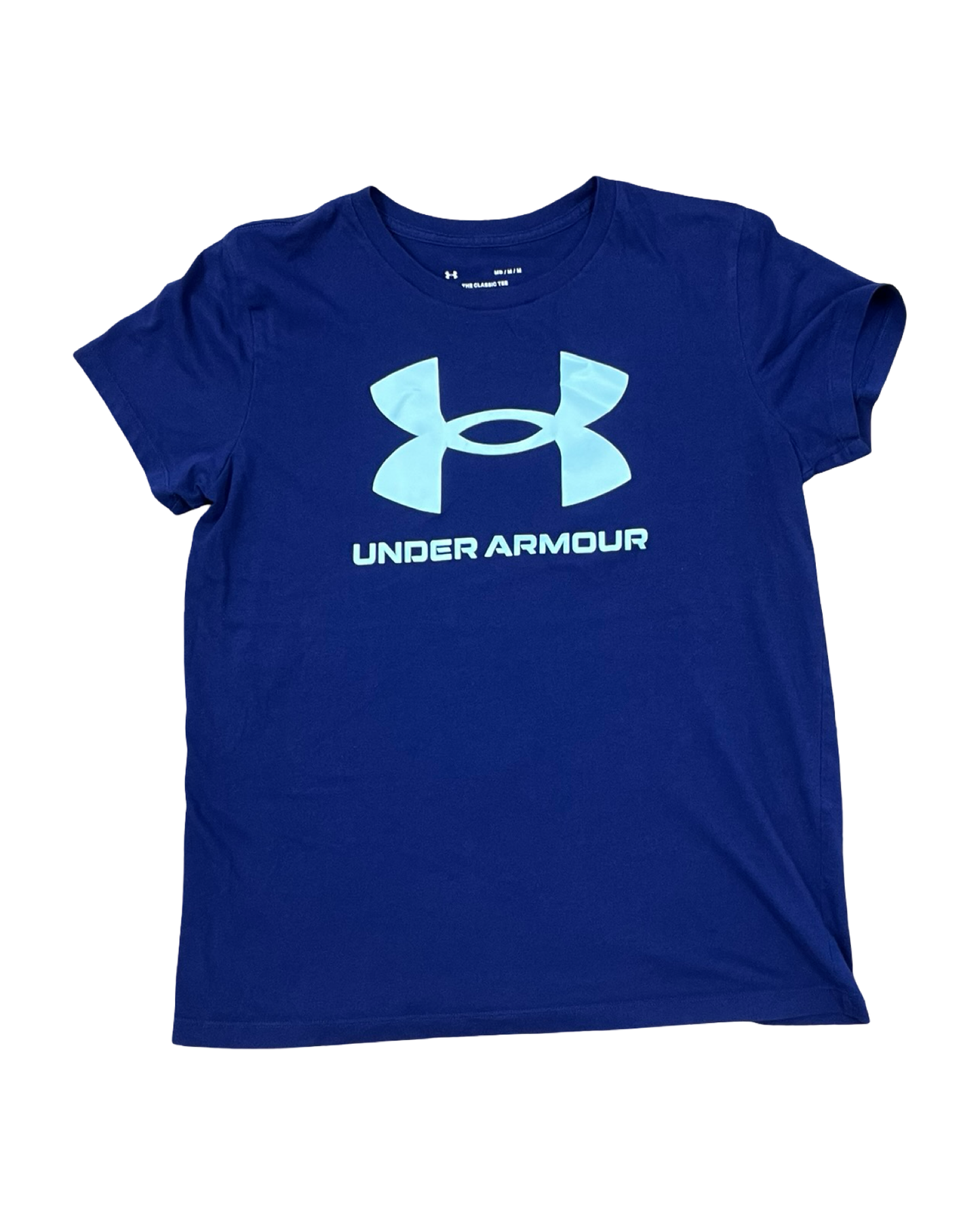 Athletic Top Ss By Under Armour In Blue, Size:M