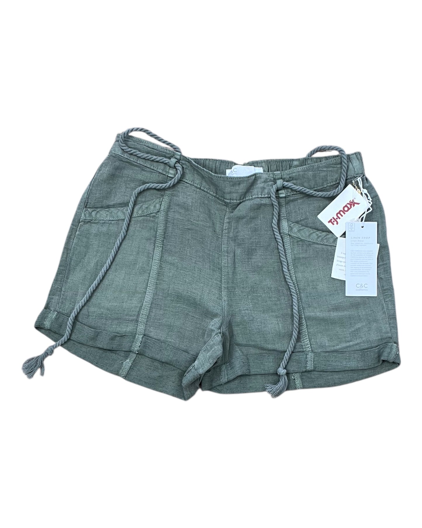 Shorts By C And C In Green, Size:M