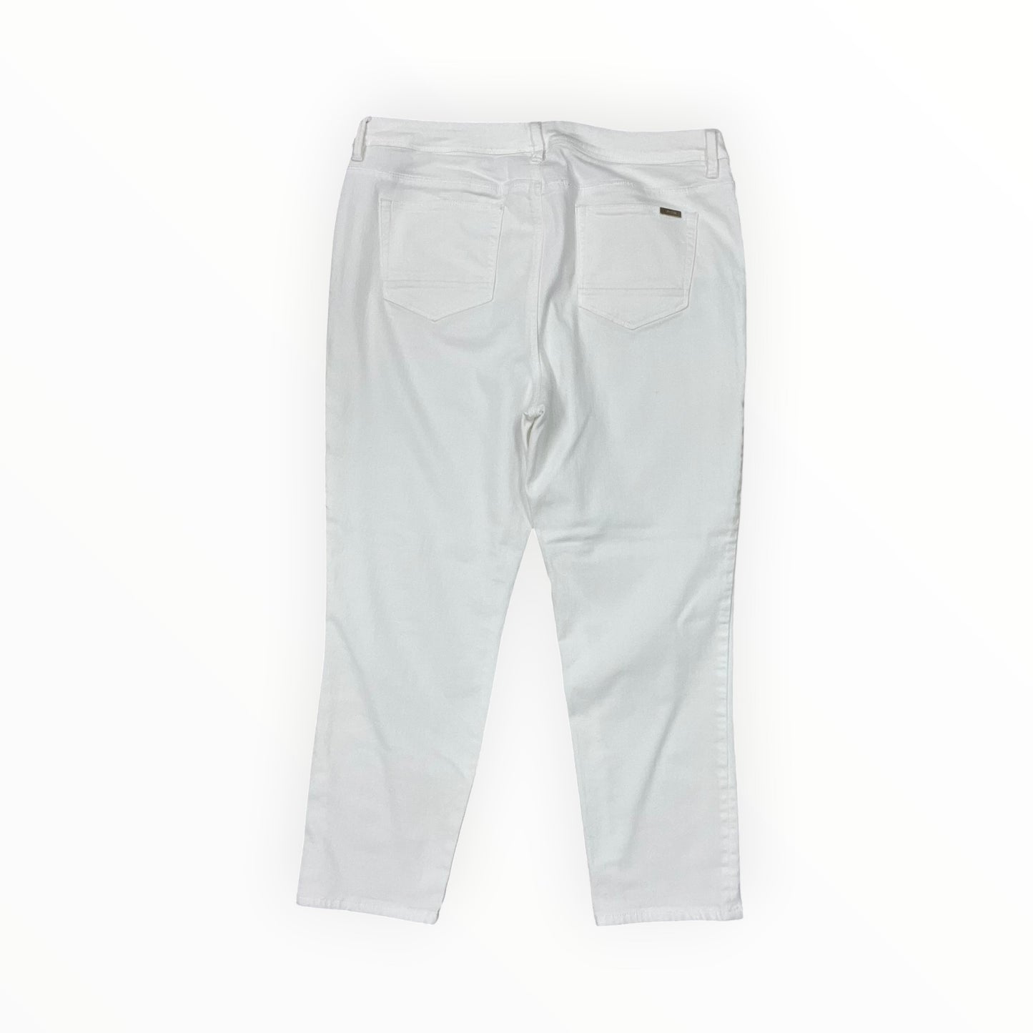 Pants Cropped By Chicos In White, Size:L