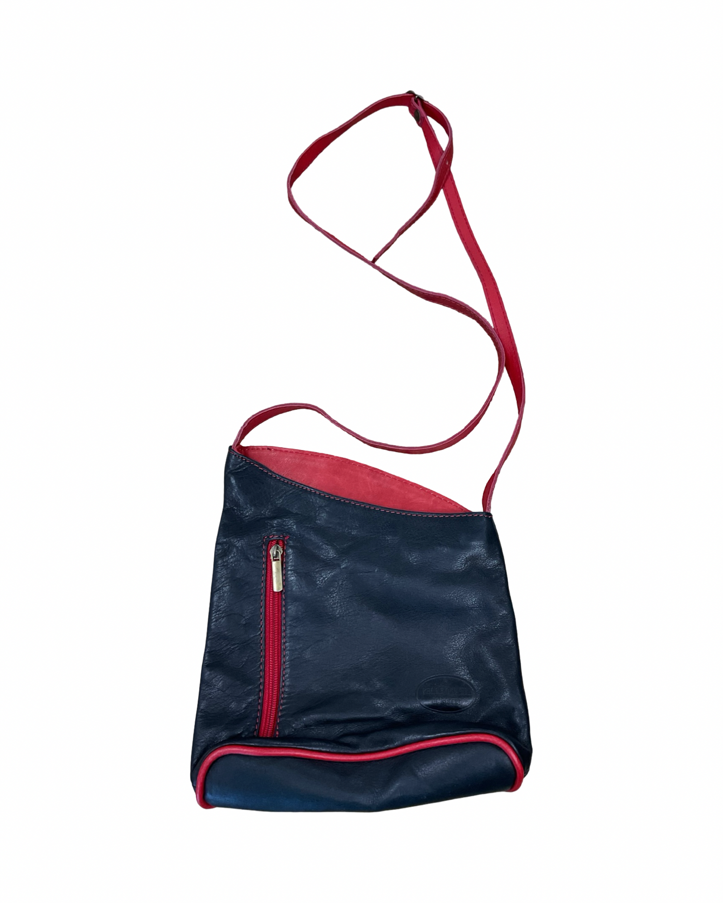 Crossbody By Clothes Mentor In Black & Red, Size:Medium