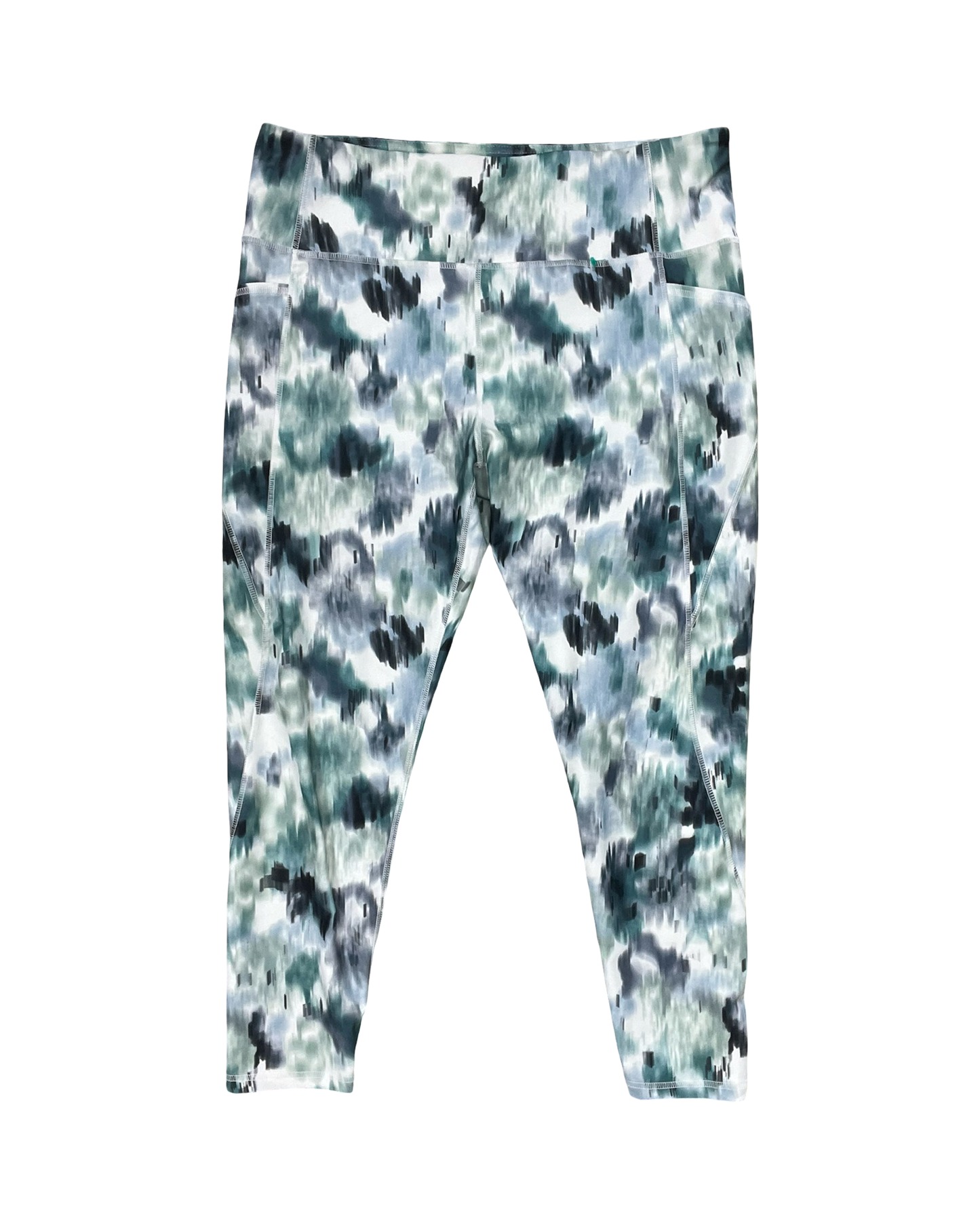 Athletic Pants By Marika In Green & White, Size:1X