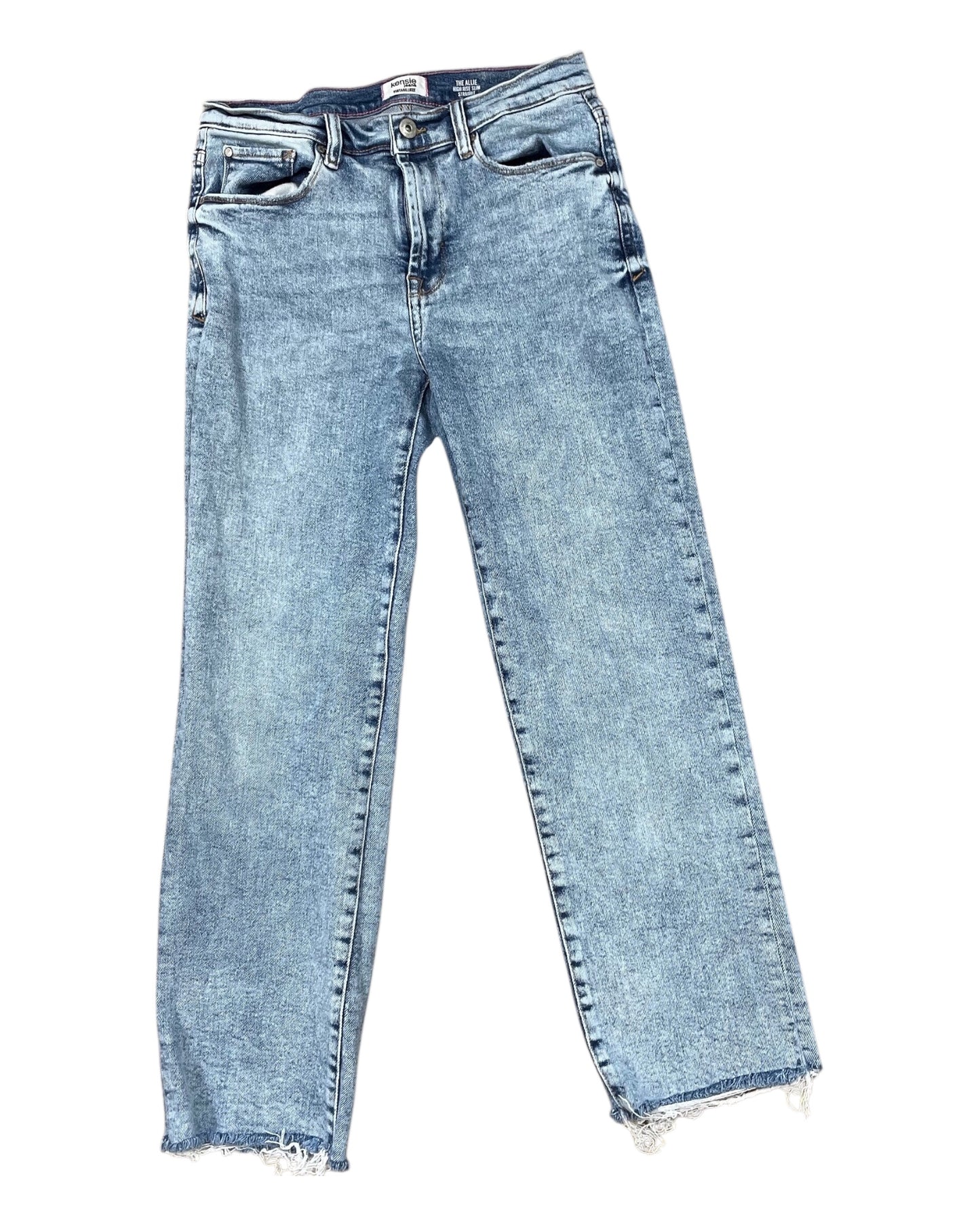Jeans Cropped By Kensie In Blue Denim, Size:8