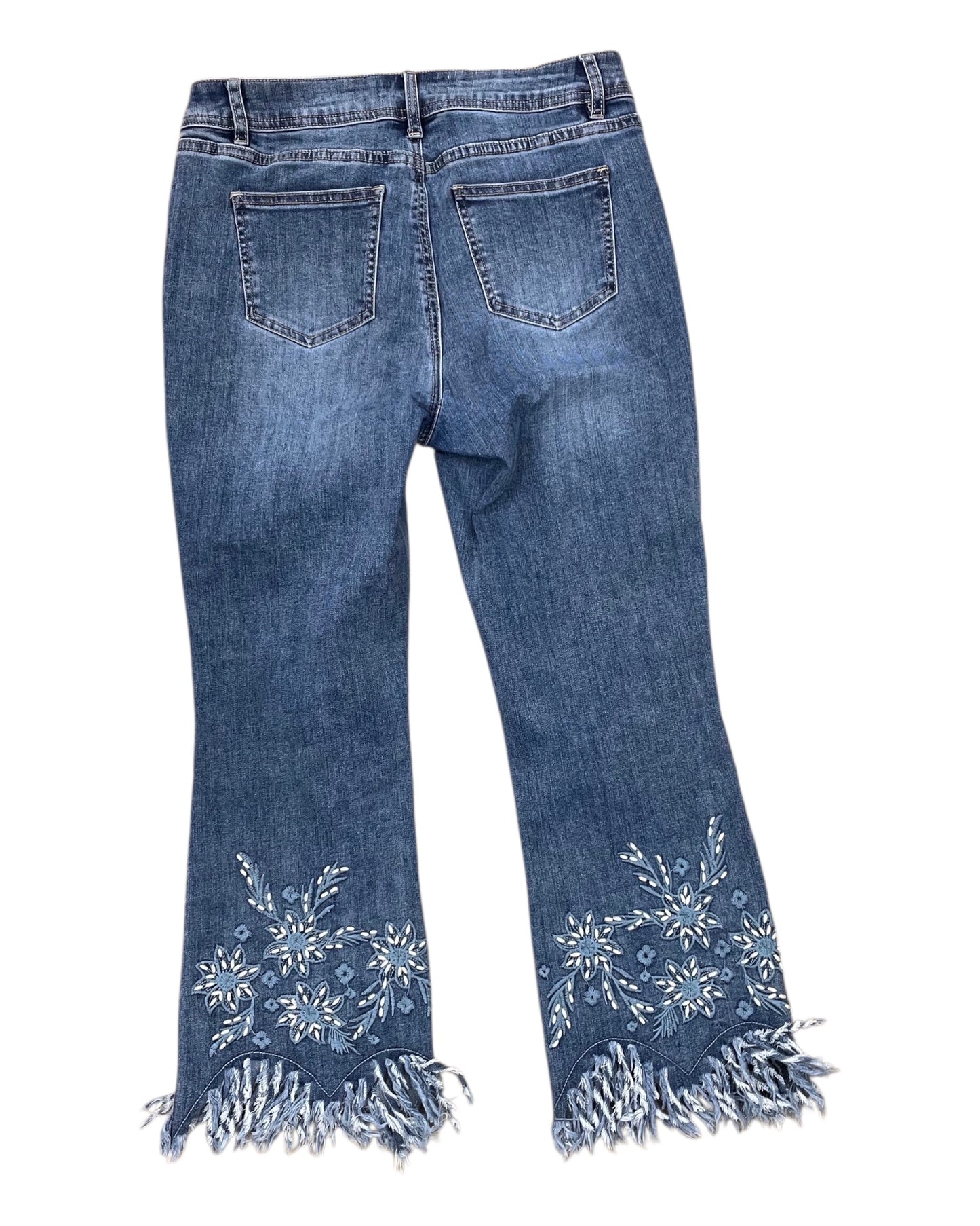 Jeans Cropped By Charlie B In Blue Denim, Size:6
