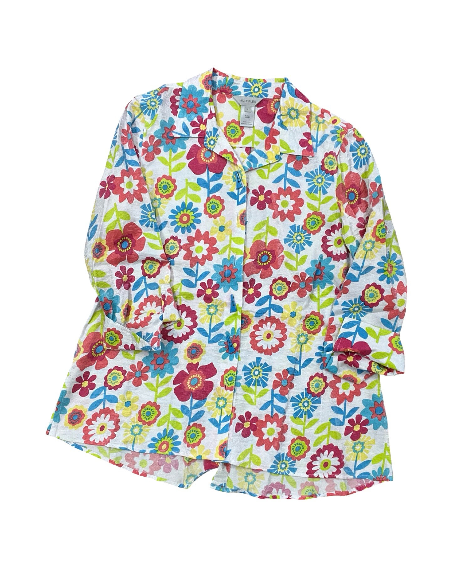 Blouse Ls By Multiples In Multi, Size:S