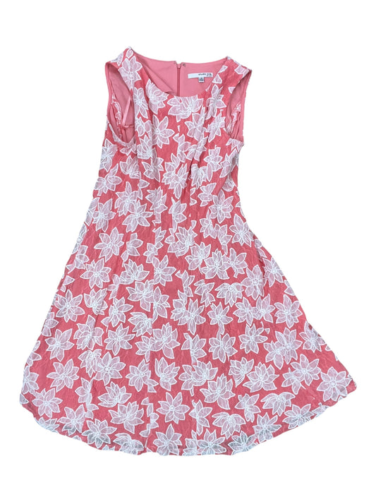 Dress Casual Midi By Studio 1 In Pink, Size:L