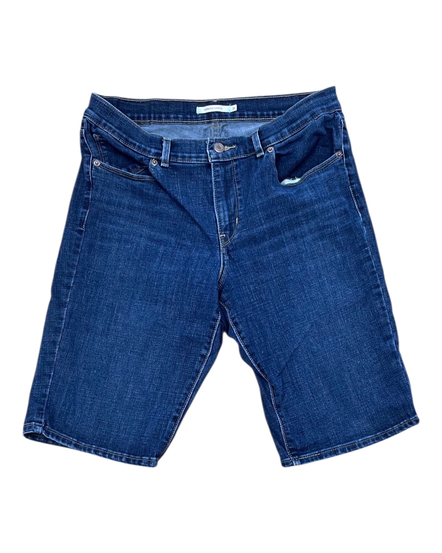Shorts By Levis In Blue Denim, Size:12