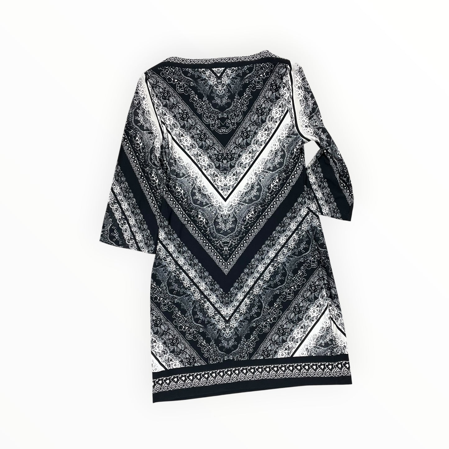 Dress Work By Clothes Mentor In Black & Tan, Size:L