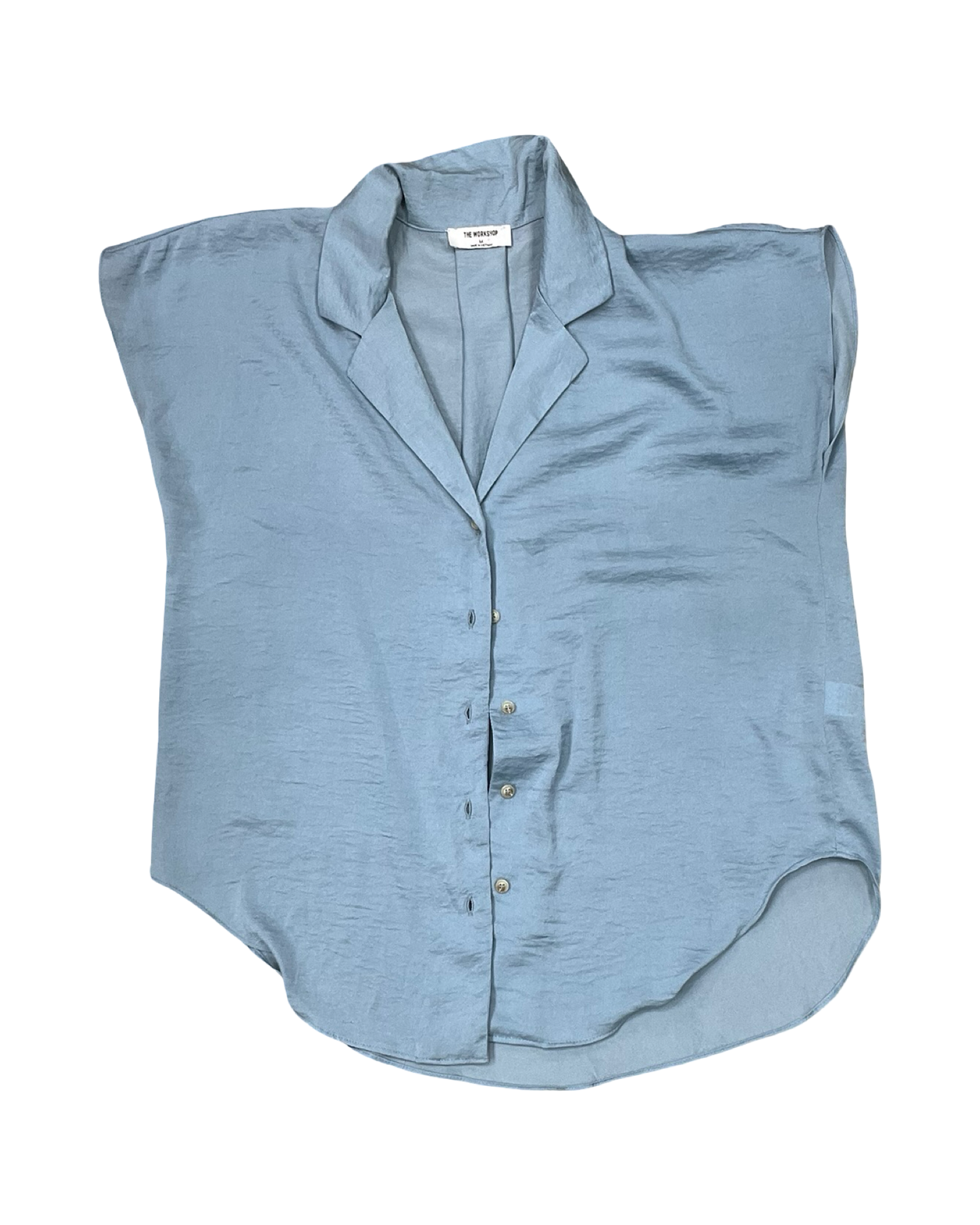 Blouse Ss By Workshop In Blue, Size:M